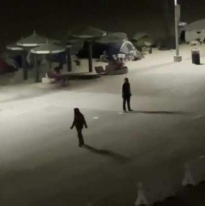 The Venice Beach Boardwalk last night - Thursday May 6, 2021 9:07pm