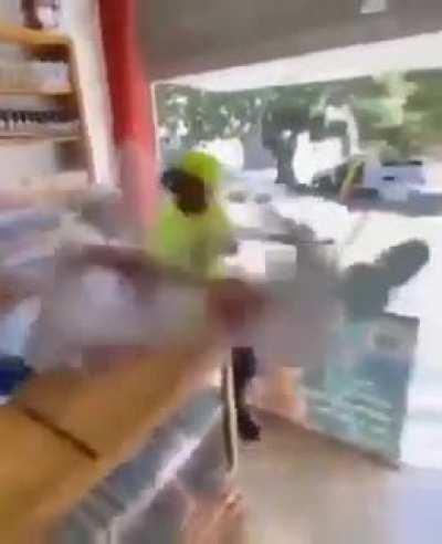 Showing off his Vape tricks.