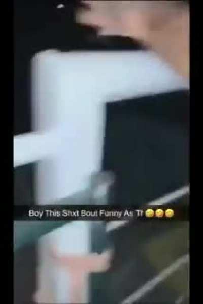 Jumping into donkey enclosure