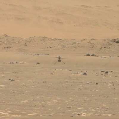Tracked Ingenuity's first flight on Mars