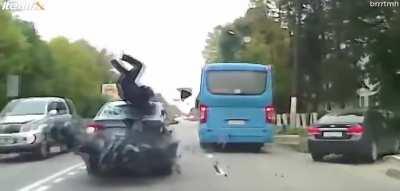 Overtaking without checking what's infront of you