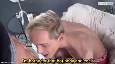 Homewrecking twink seduces his straight friend