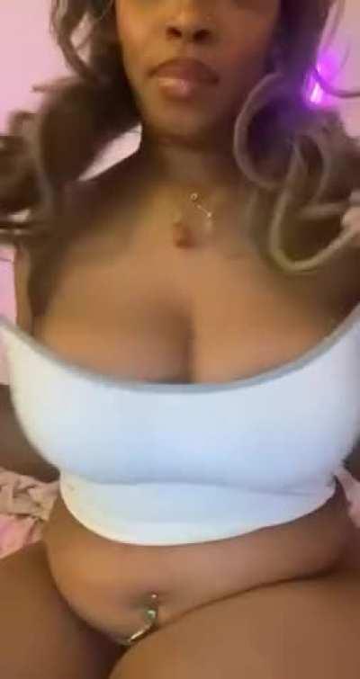 Any white guys wanna suck these fat tits?