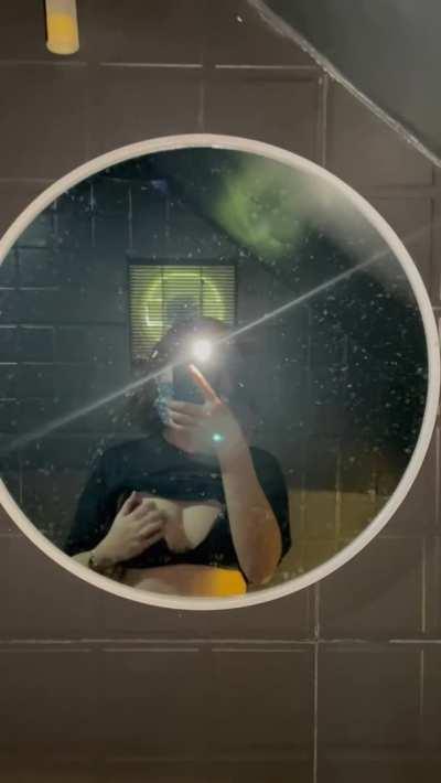 Fuck me in a public restroom?