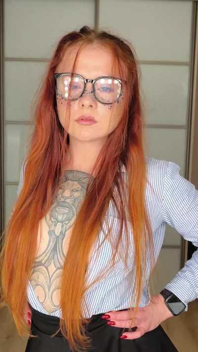 I might need glasses to see, but you won’t need them to feel me.