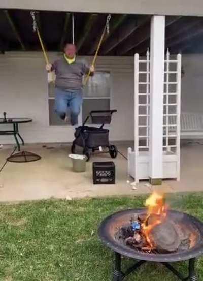 WCGW if you swing on a baby swing?