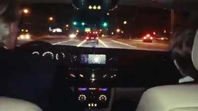 Trump and his son share a quiet moment listening to music in the car