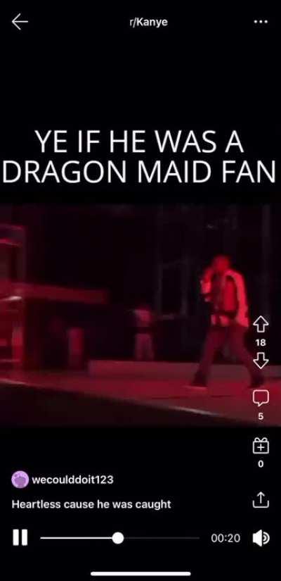 Kanye sub is going crazy