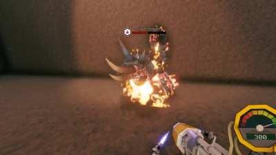 Stingtail slowly burning to death