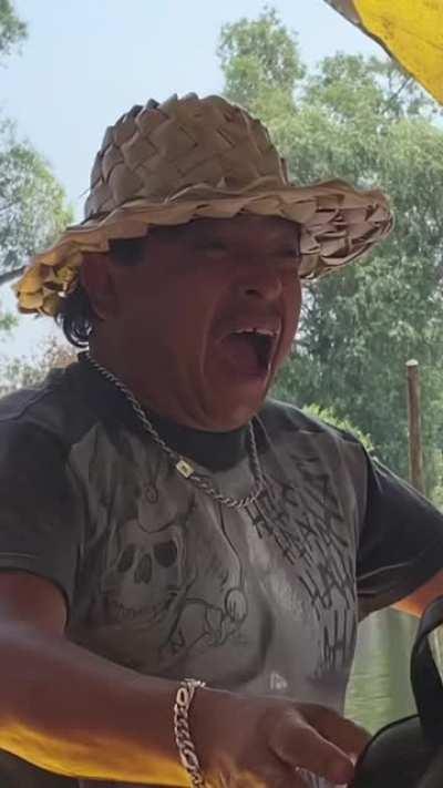 Driver being nice and letting another man drive the boat