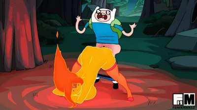 Flame Princess makes Finn a HOTDOG (Fenixman12) [Adventure Time]