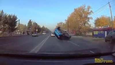 It amazes me how easily some cars can flip