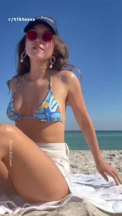 Stripping at the beach