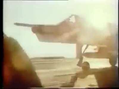 An unusual ad for a car 1980s