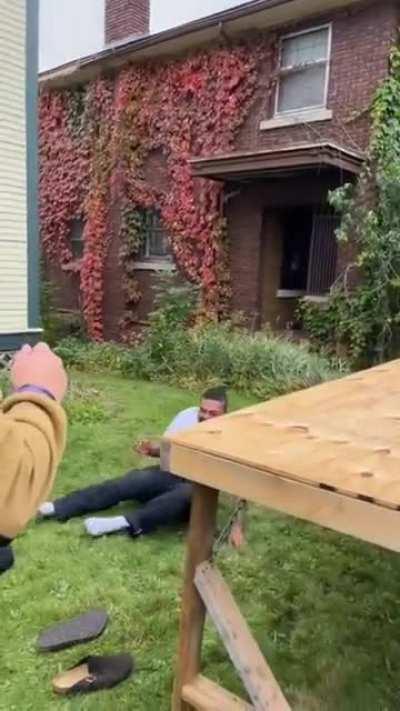 Trying to do a backflip