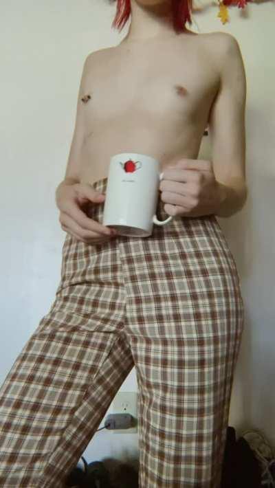 Morning cup of tiny tits and round booty ☕️ [STBA]