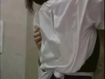 Woman takes the elevator [FA-1173]