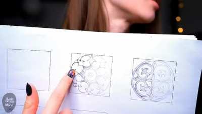 Showing Off Homework from Art Class!