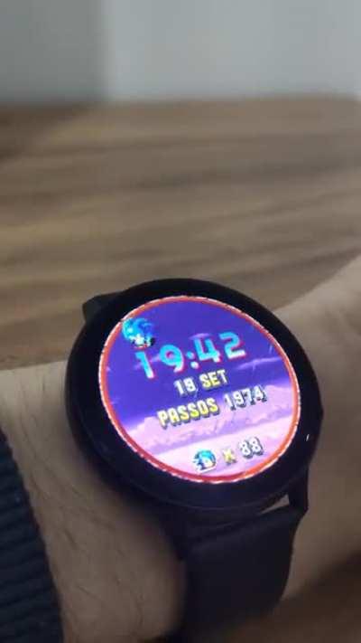 This is my first watchface: Sonic Mania Watch