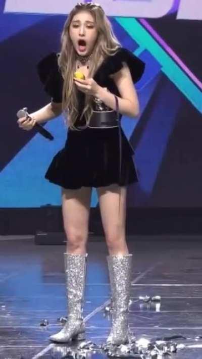 Shortly after winning her award it's gone