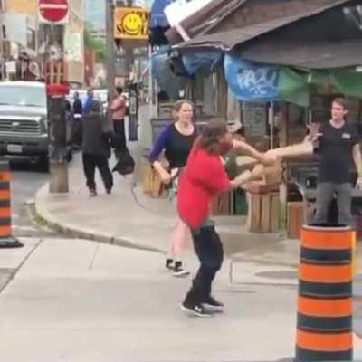 Pretending to be a ninja