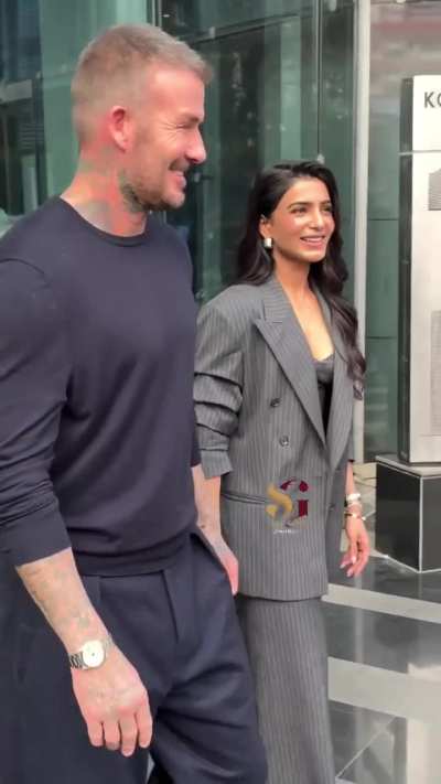 Samantha x David Beckham