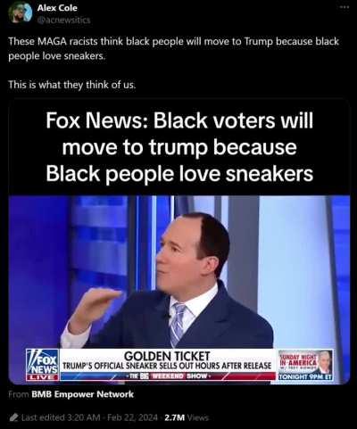 Nothing seduces the black folk like sneakers, watermelon, grape flavored drink, devils' lettuce and menthol flavored # 2 pencils.