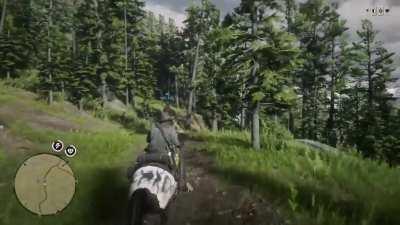 My friend somehow clipped through this guy and I couldn’t move in time. Rip this dude AND his horse lmao