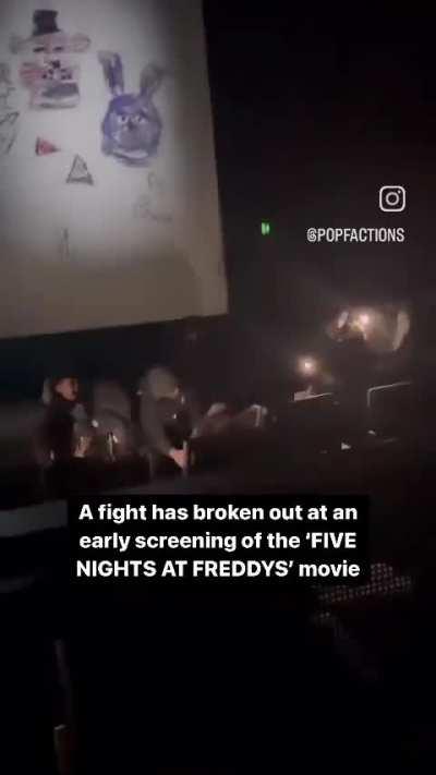 A fight broke out at the fnaf movie 
