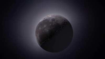 HDR Moon - ISS transit