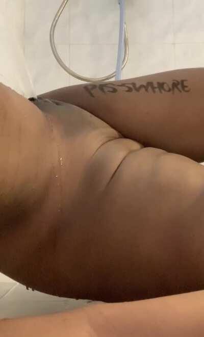 Love feeling piss run down my body