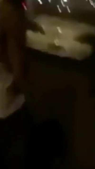 Crowd decides to beat up everybody they see