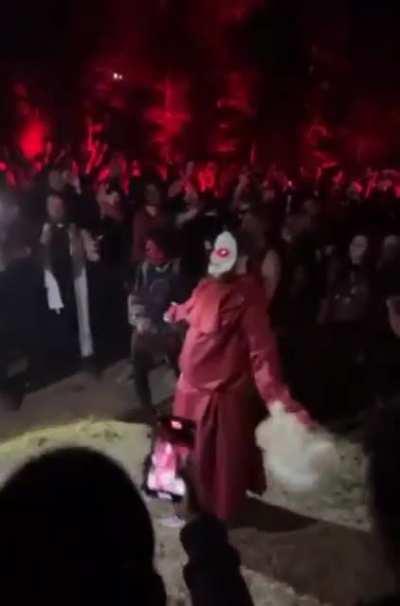 Bass drop at a festival