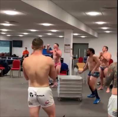 Rugby locker room