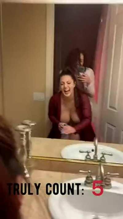 When girls drink together