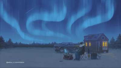 [For Hire] Game 2D Illustration | Lo-fi and Painted Animation Loop. - More info in the comments.