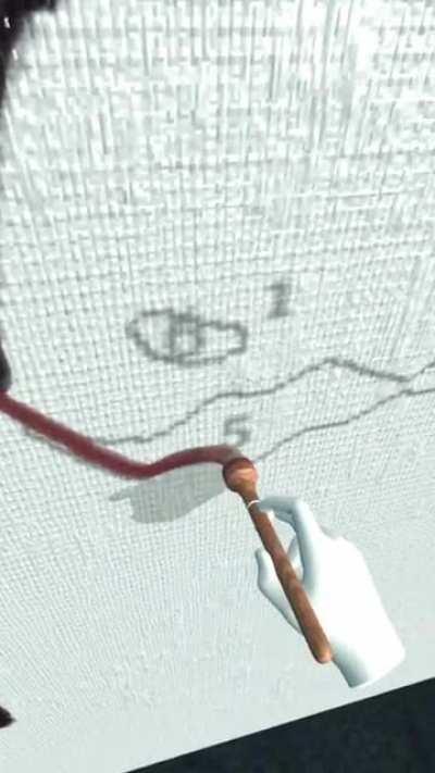 Painting by numbers in virtual reality.