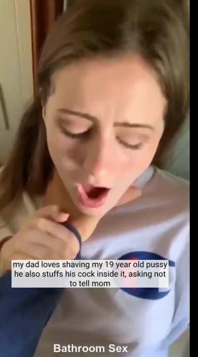 Daddy shaves my pussy when mom isnt home