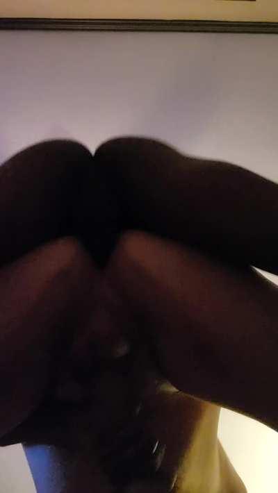 getting my tiny cock stroked while being filled