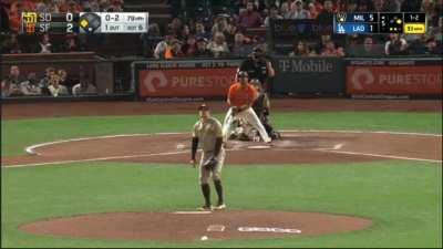 [Highlight] LaMonte Wade Jr. hits a sac fly to extend the Giants' lead to 3!