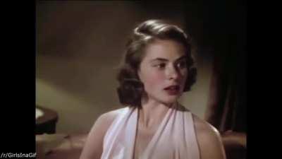 Ingrid Bergman color screen test in 1939.