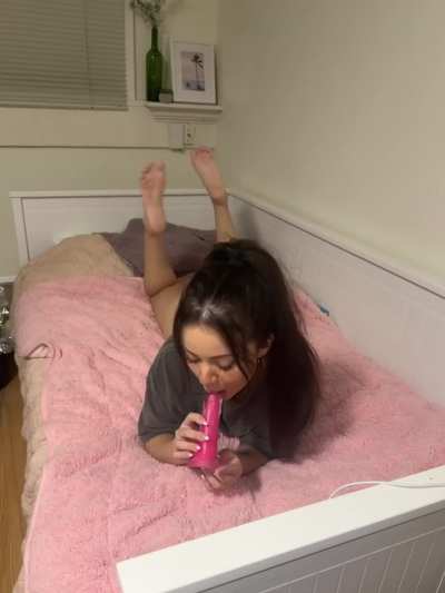 I love practicing with my dildo