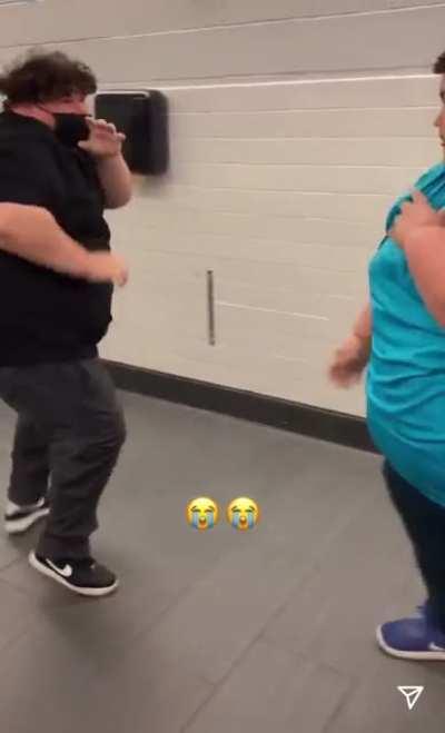 They was fighting over the pizza