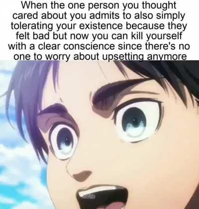 A clear conscience...