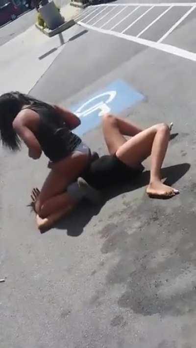 Pure dominance pinned her right on the ground with her crotch in her face with only underwear, she had to have been turned on owning her