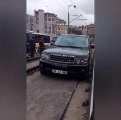 Mounting the rails to evade traffic