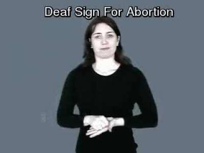 The Deaf sign for 