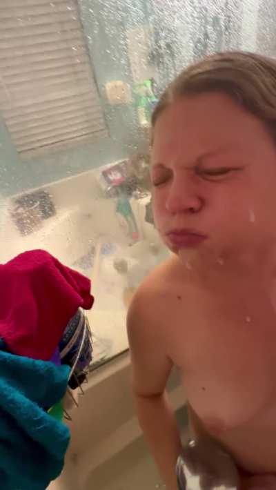 Spits out my cum!