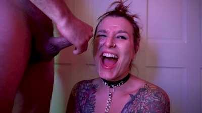 He saved up such a huge load for my face, and I loved it [MF]