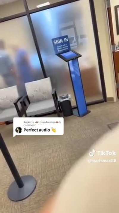 Making a deposit at the Credit Union.. (wait for the audio)